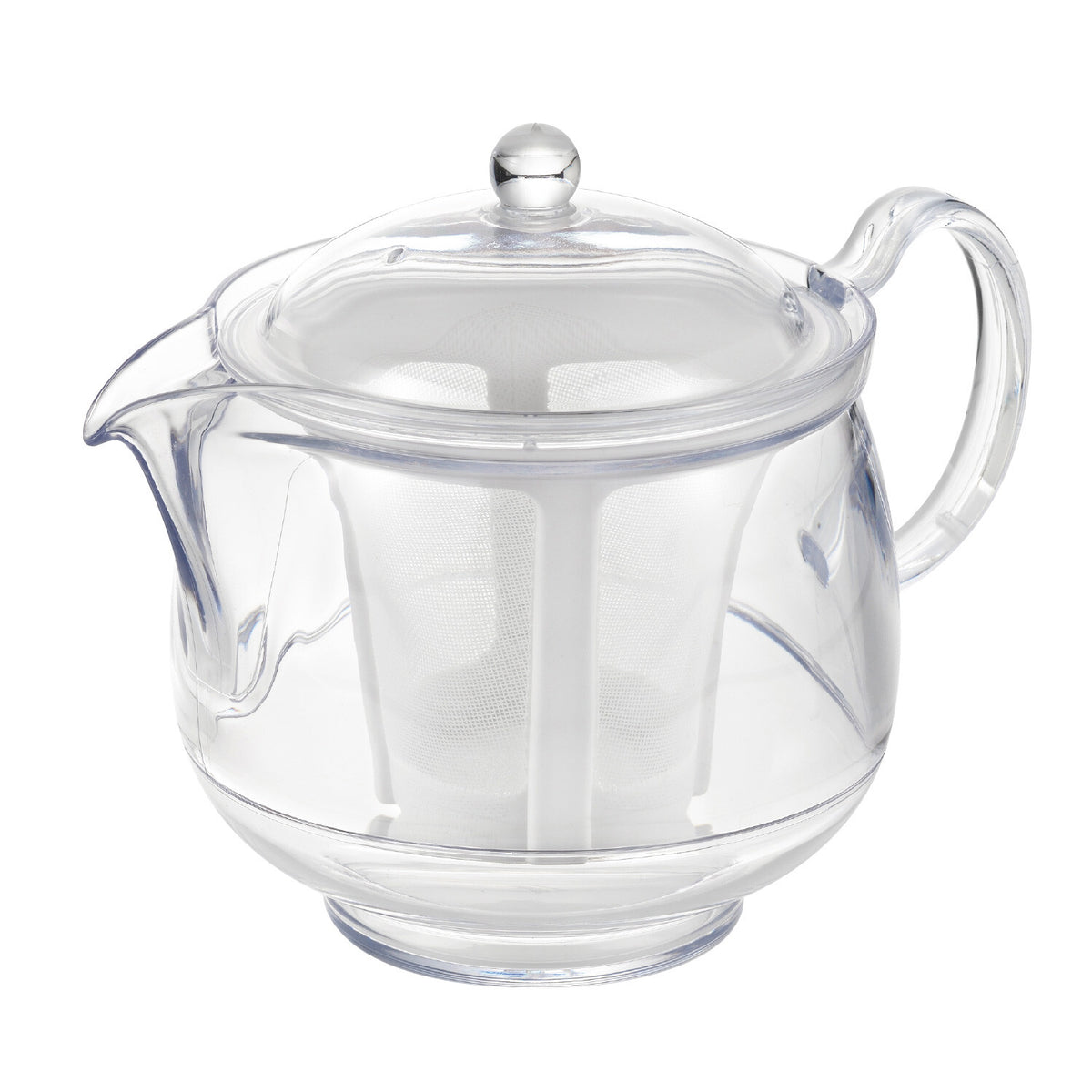 Akebono Clear Teapot with Polyester Mesh Strainer Extra Large TW-3740