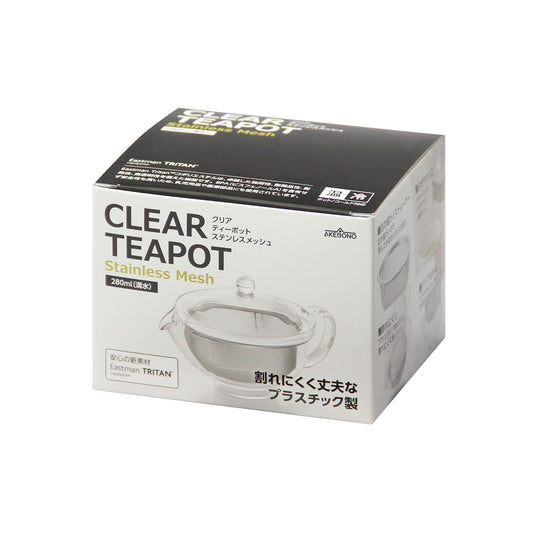 Akebono Clear Teapot with Stainless Steel Mesh Strainer TW-3721