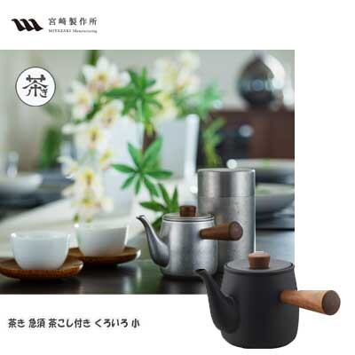 Miyazaki Seisakusho Chaki Teapot with Strainer Black Small 0.38L CHA-3