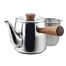 Miyazaki Seisakusho Chaki Teapot with Strainer Mirror Small 0.38L CHA-1