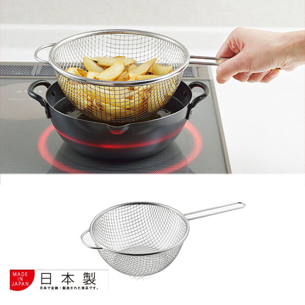 Azuma Ryori no Iroha Stainless Steel Frying Strainer 19cm