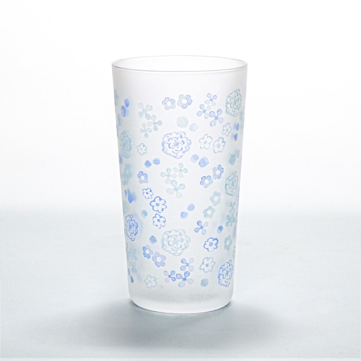 Toyo-Sasaki Glass Hanahana Tumbler, Blue and Light Blue