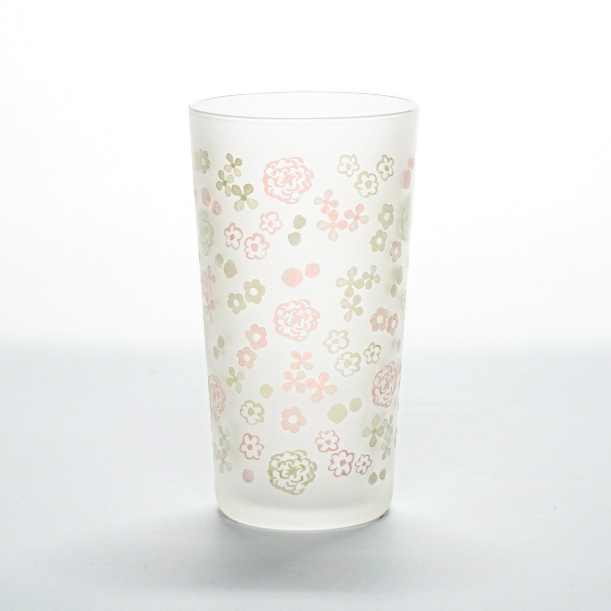 Toyo-Sasaki Glass Hanahana Tumbler, Pink and Gray