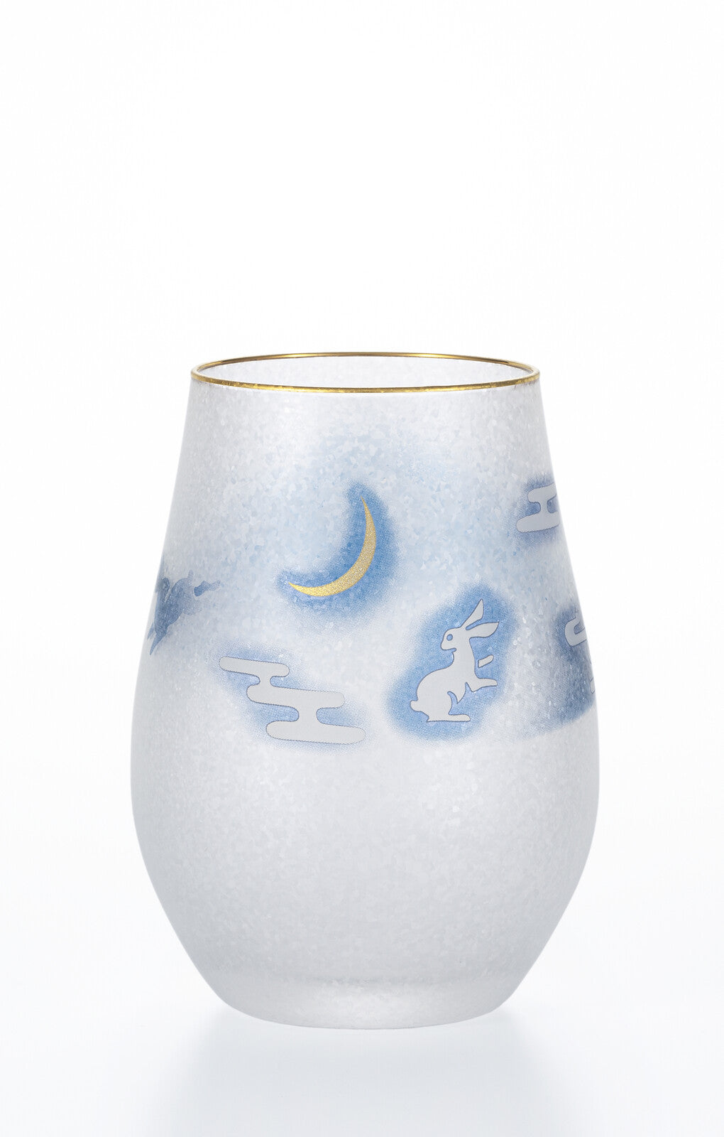 Aderia Fuji Moon Rabbit Frosted Glass Tumbler 6847