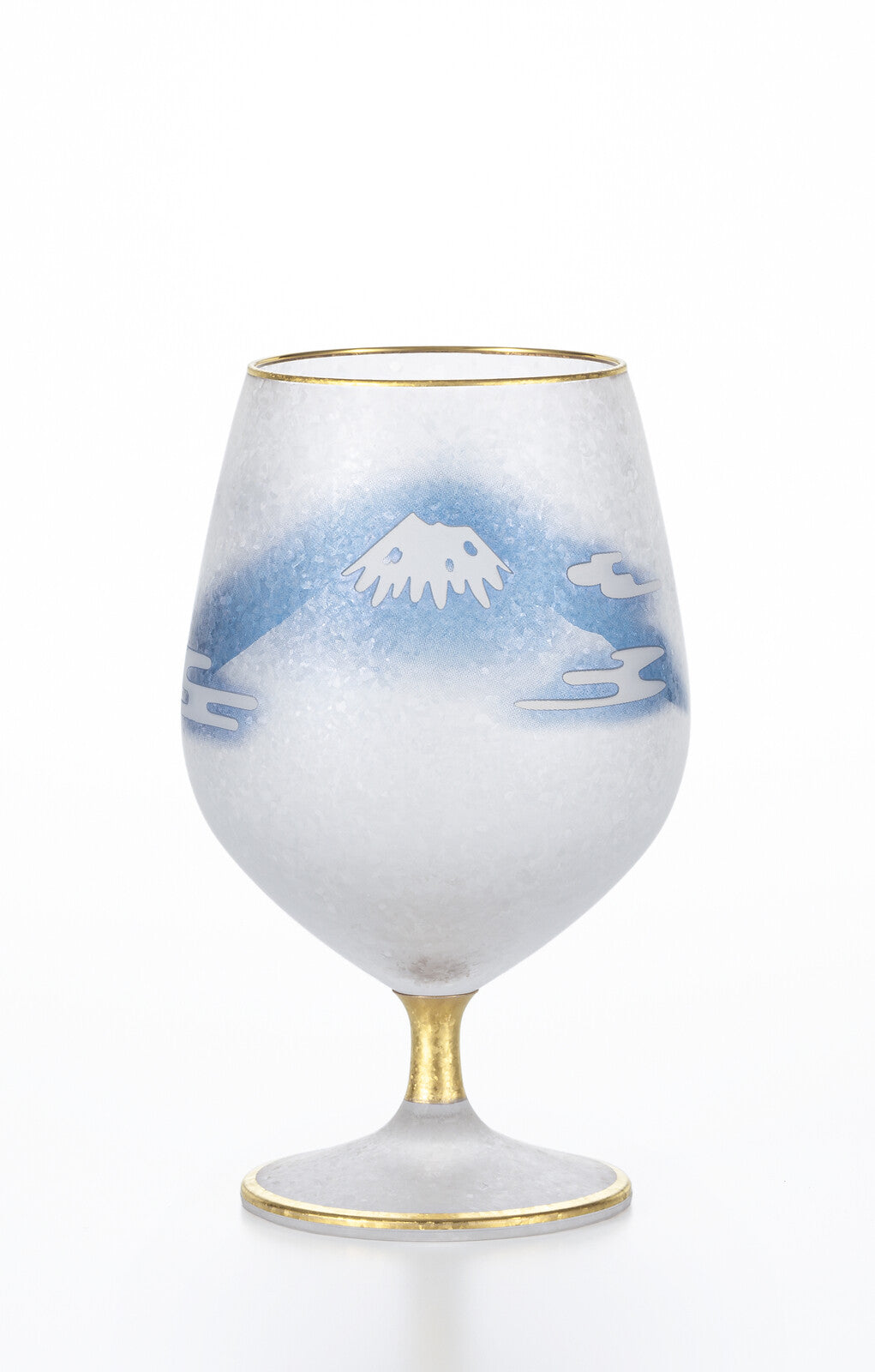 Aderia Footed Beer Glass Fuji Moon Rabbit Design 6848