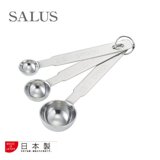 SALUS Thick Measuring Spoon Set of 3 Stainless Steel