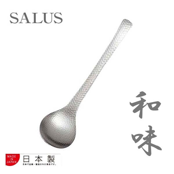 SALUS Wagomi Round Serving Spoon, Stainless Steel