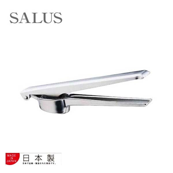 SALUS Oval Stainless Steel Garlic Press 17.7cm