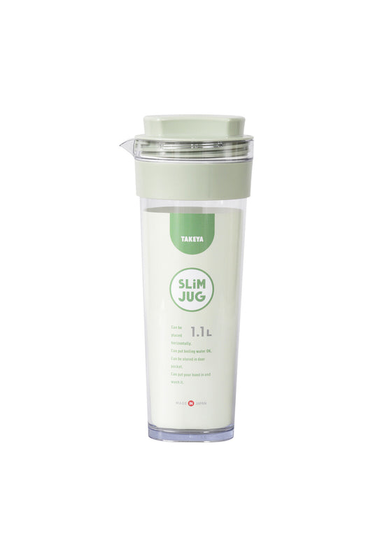 Takeya Slim Jug II Cold Water Pitcher 1.1L Green