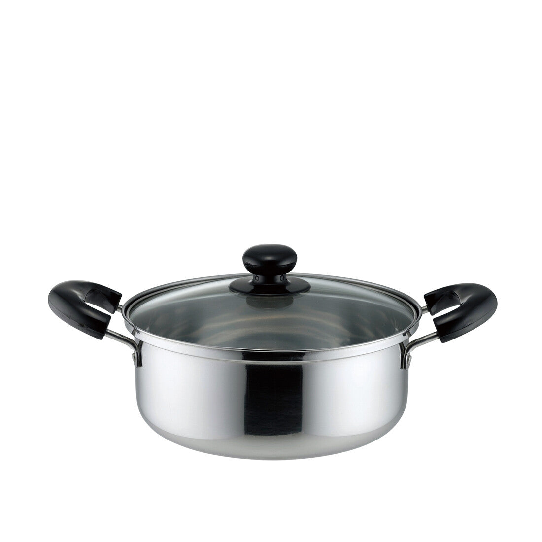 Wahei Freiz Stainless Steel Saucepan With Glass Lid