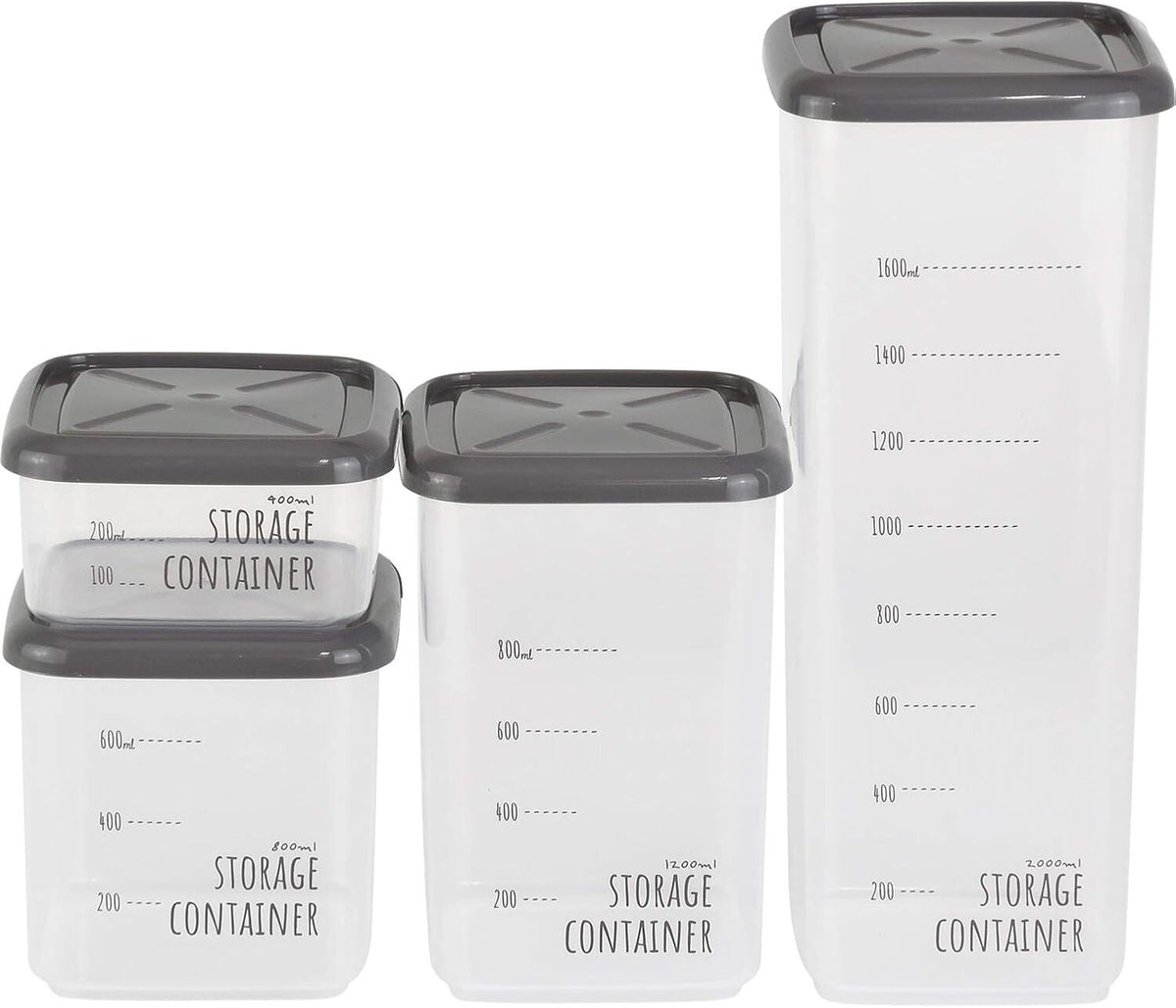 Wahei Freiz Style Lab Food Storage Container Set of 4 AME-7193