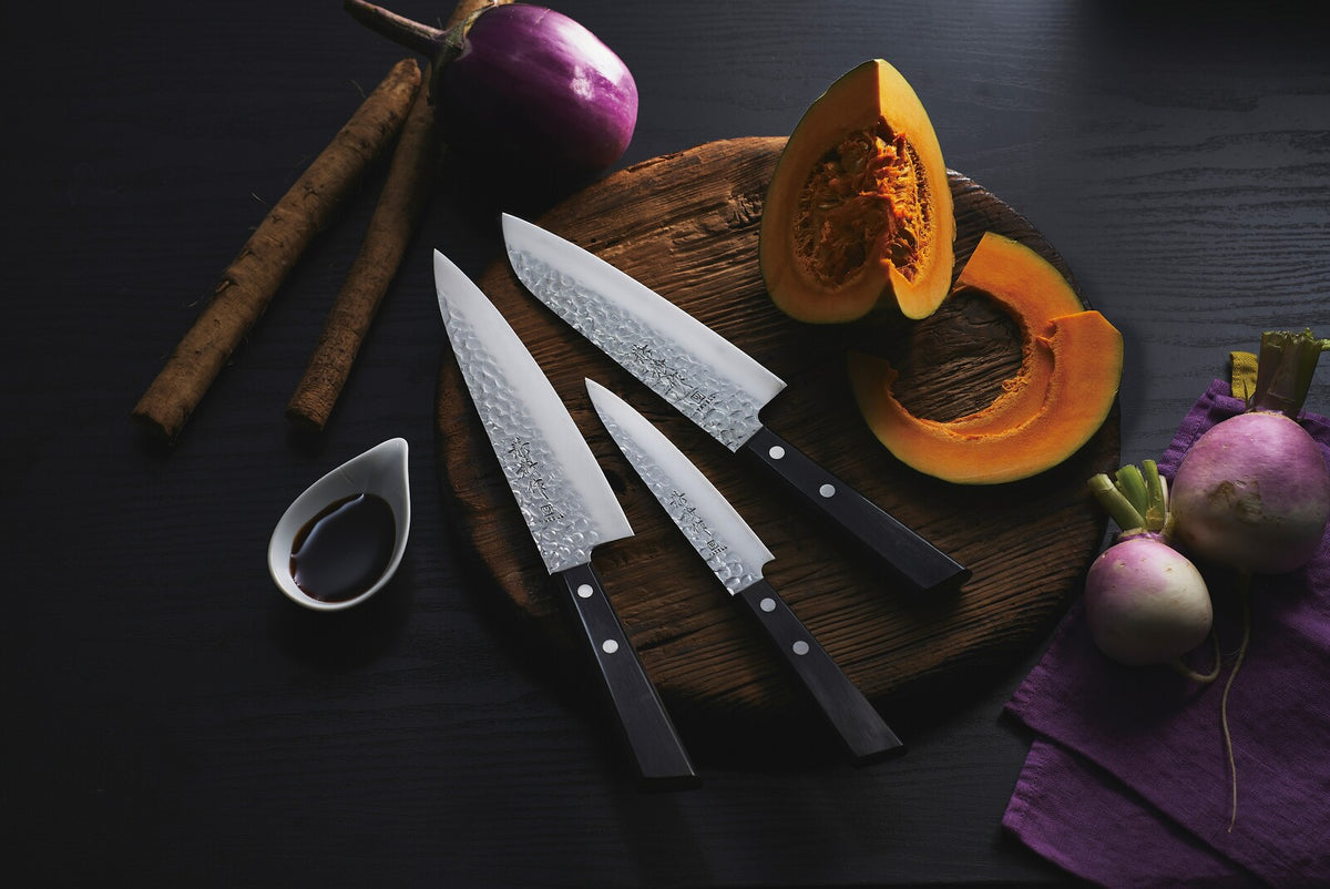 Yaxell Kaneyoshi 3-Layer VG10 Hammered Petty Knife 130mm