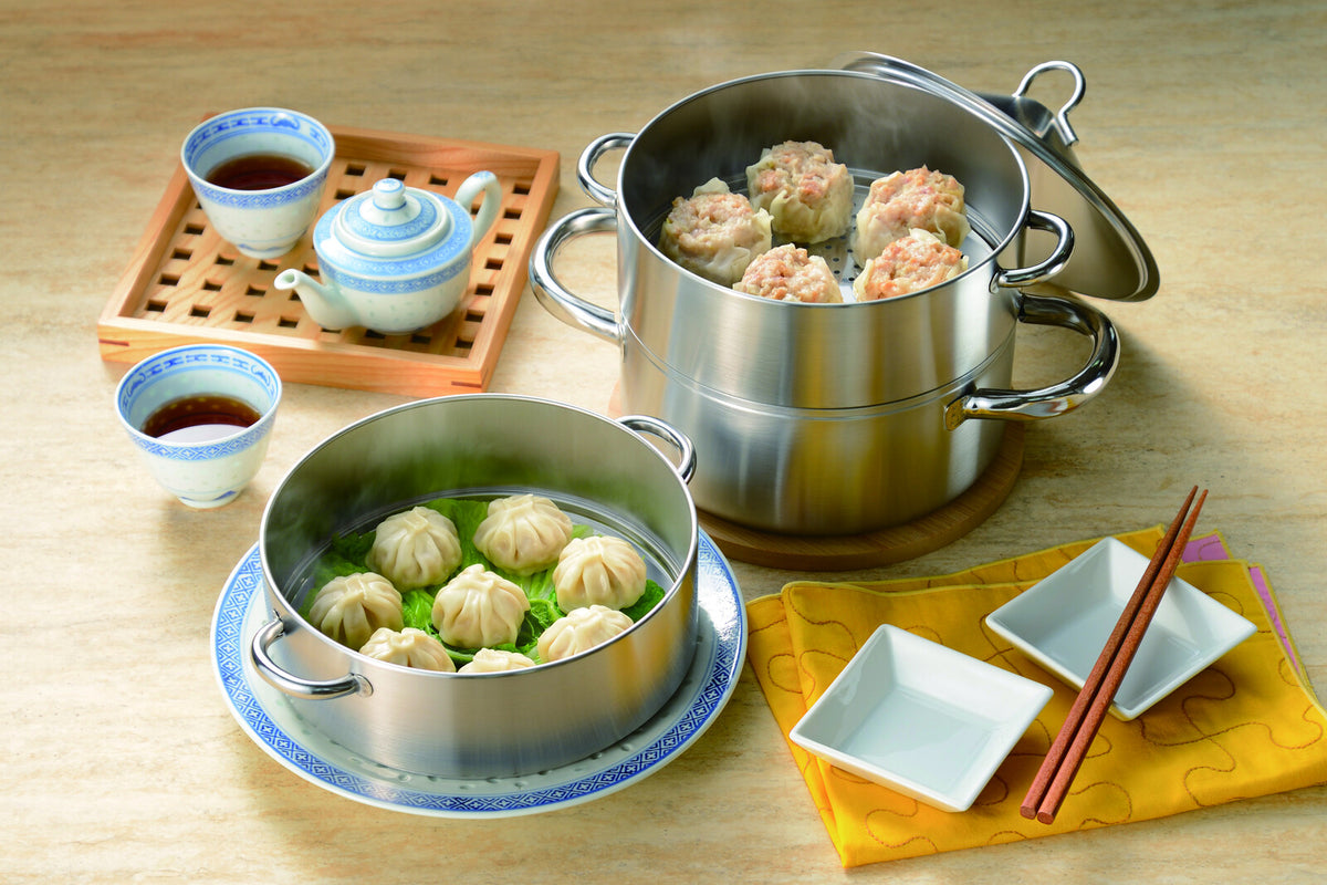 Tsubamesan Stainless Steel 3-Tier Steamer Pot 18cm EM-078