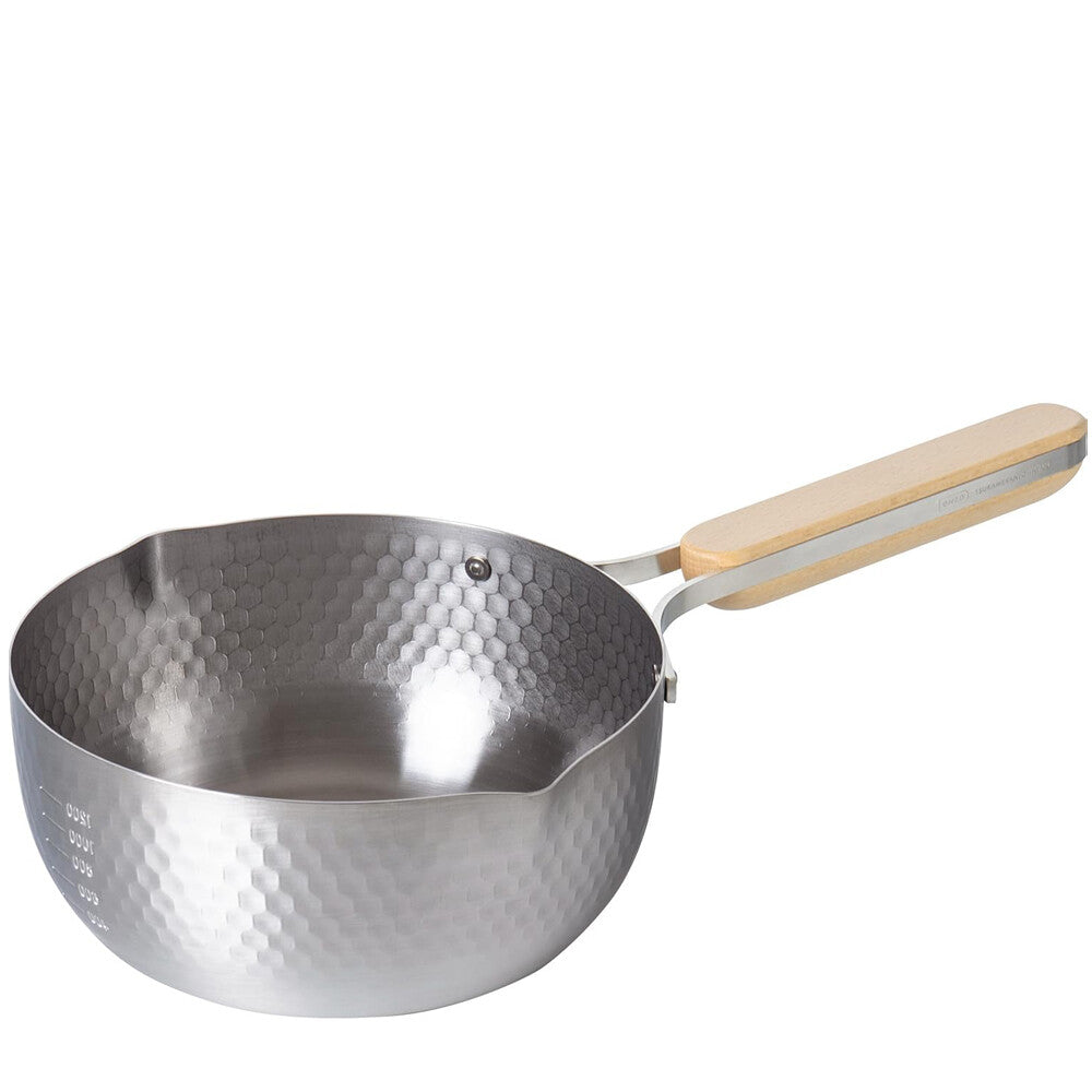 Wahei Freiz Enzo Stainless Steel Yukihira Saucepan 18cm with Wood Handle EN-015