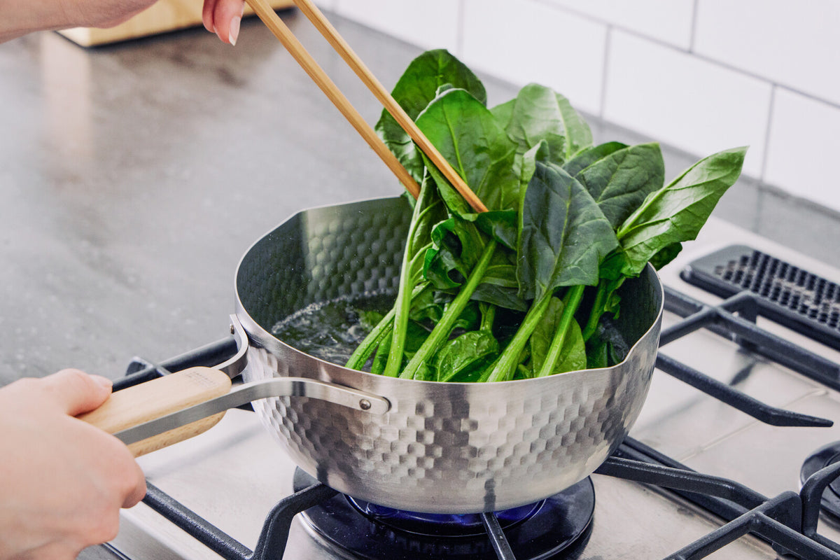 Wahei Freiz Enzo Stainless Steel Yukihira Saucepan 18cm with Wood Handle EN-015