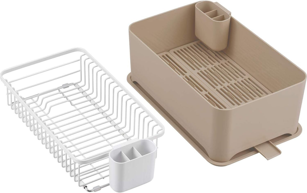 Wahei Freiz Space-Saving Dish Drying Rack Set Chocolate MG-0394