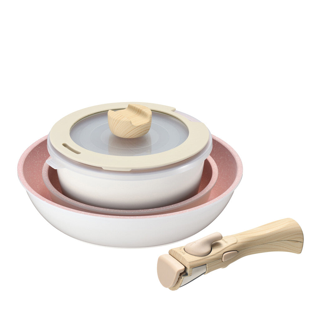 Wahei Freiz Miseru IH Detachable Handle Pan 3-Piece Set MB-2164