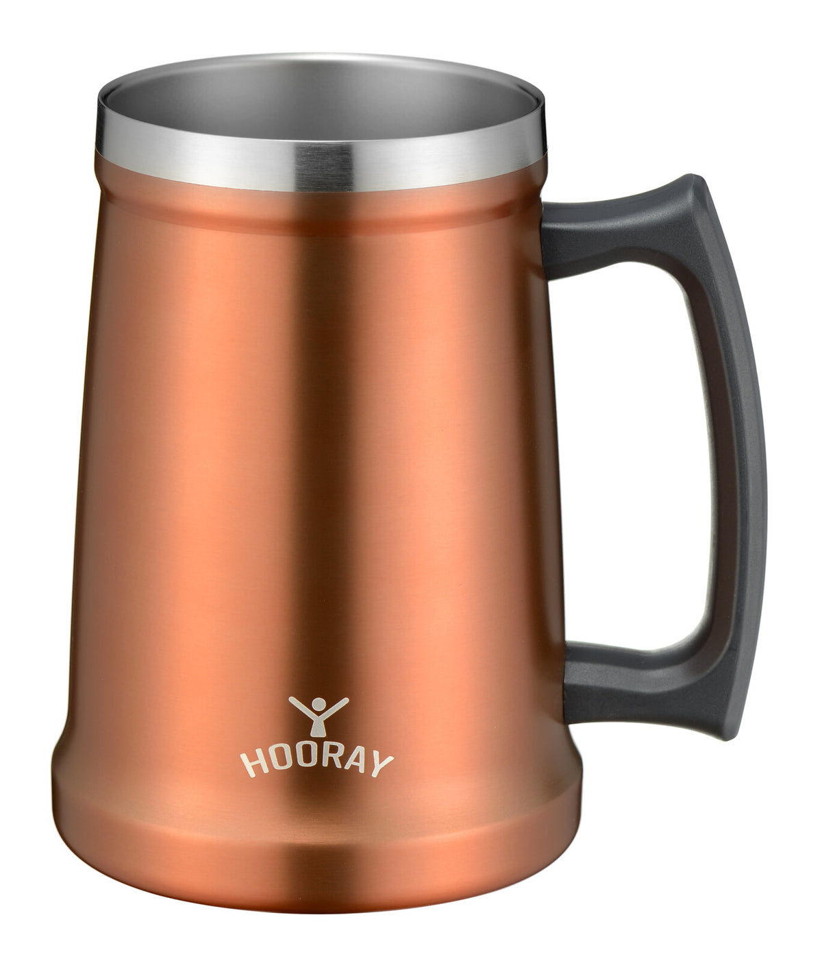 Wahei Freiz Stainless Steel Beer Mug Tumbler 480ml Copper ME-7504