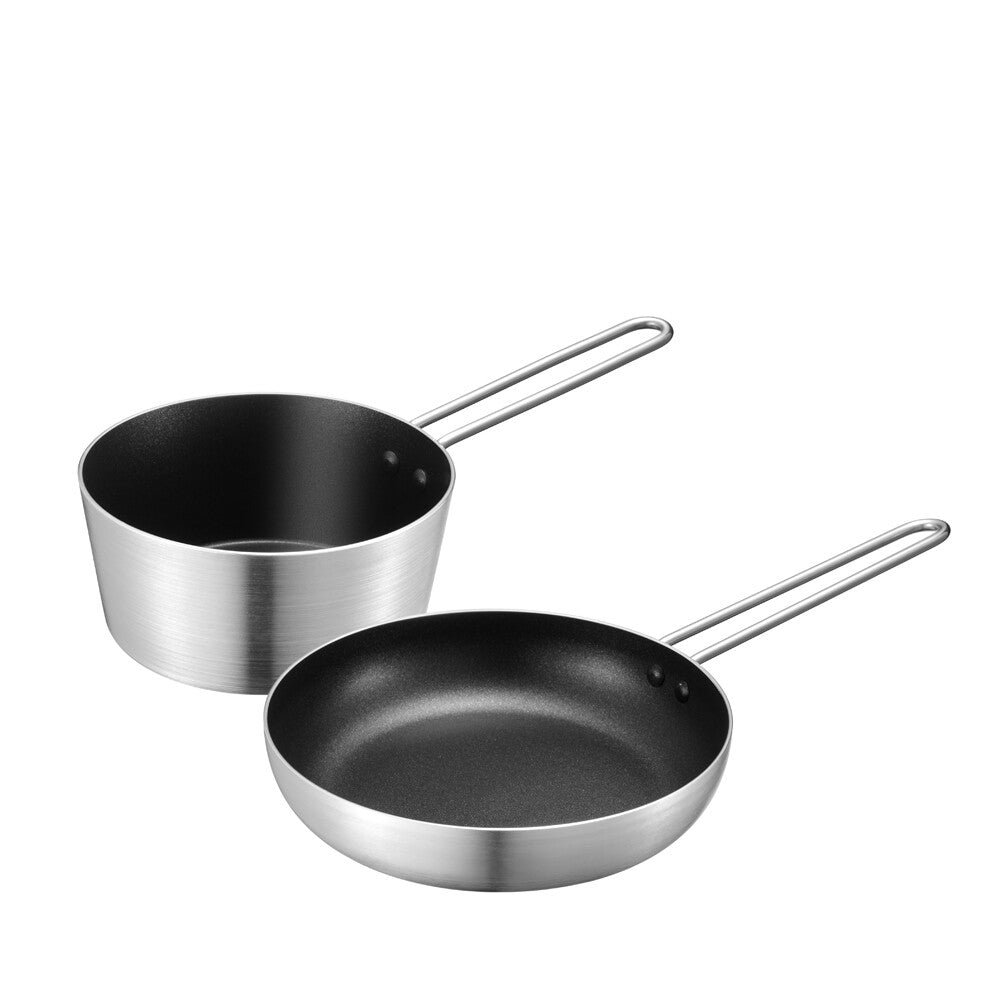 Wahei Freiz Derimizu IH Sauce & Frying Pan 18cm 4-Piece Set MB-3031