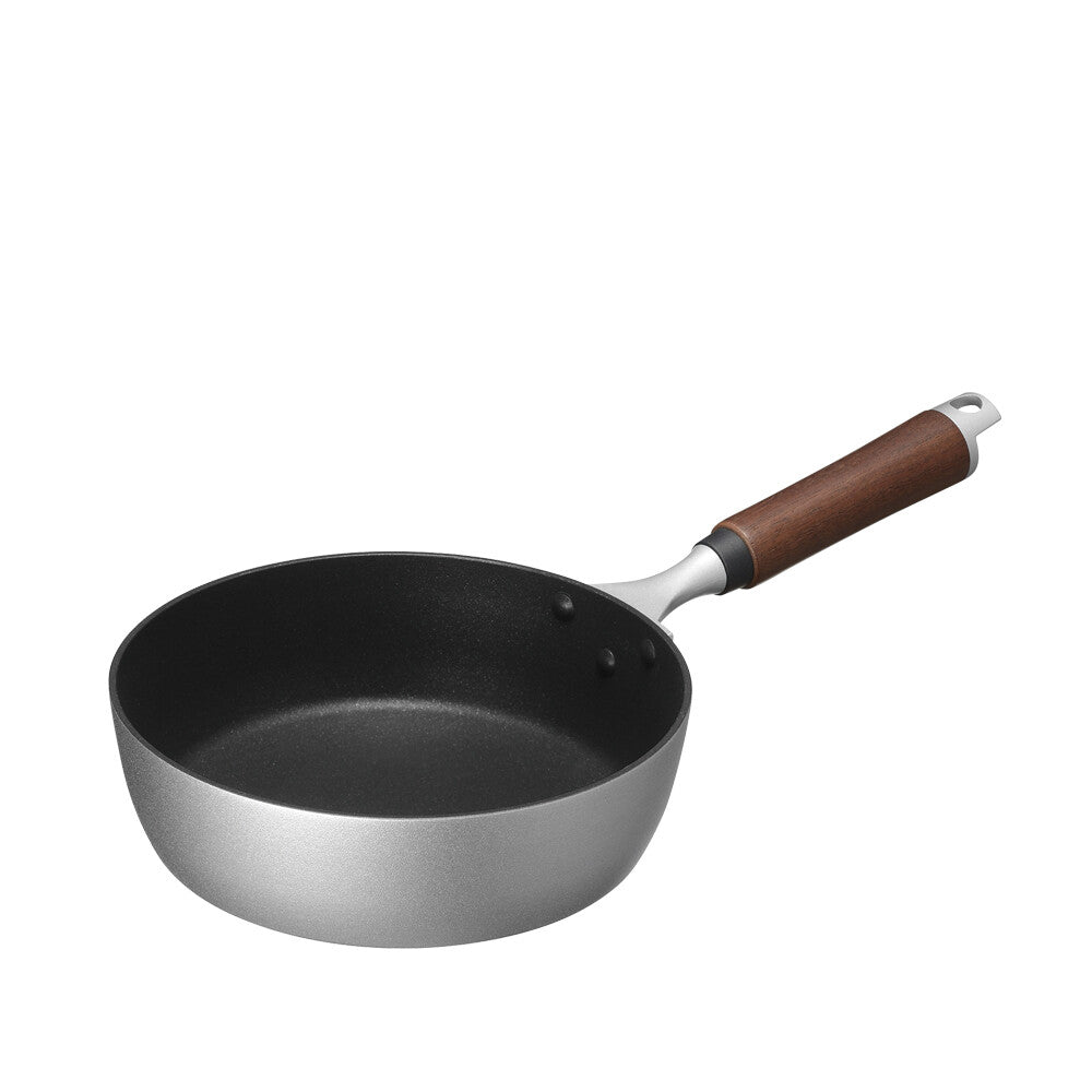 Wahei Freiz Deep Frying Pan 20cm Wood Handle Nonstick MB-3033