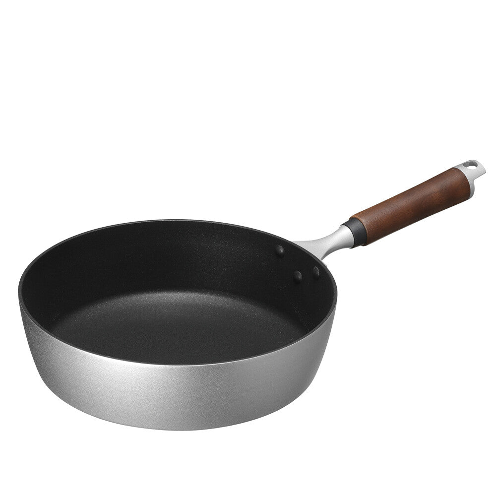 Wahei Freiz Deep Frying Pan 26cm Wood Handle Nonstick MB-3035