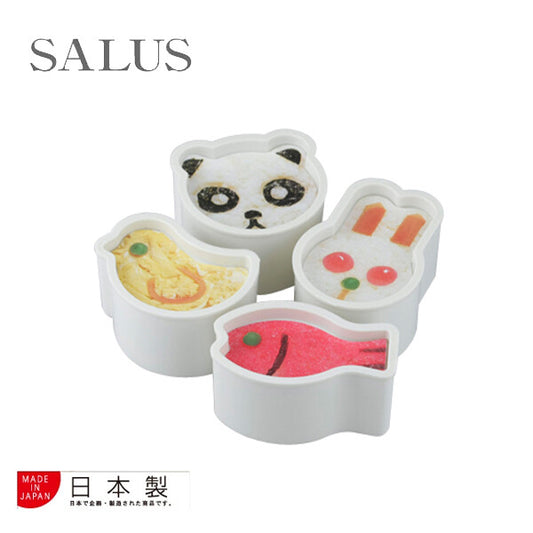 SALUS Animal Onigiri Rice Shaper 4-Piece Set