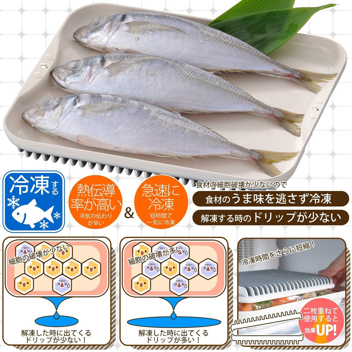 Sugiyama Kinzoku New Quick-kun Aluminum Defrosting Tray 25cm
