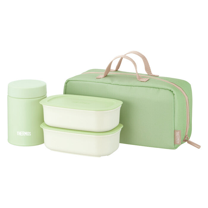 Thermos Vacuum Insulated Soup Jar Lunch Set 800ml Dusty Green JEH-800