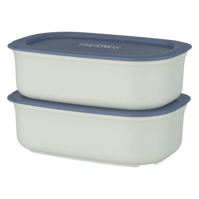 Thermos Vacuum Insulated Soup Jar Lunch Set 800ml Gray Navy JEH-800