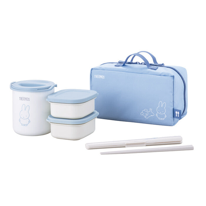 Thermos Insulated Bento Box Lunch Set Ash Blue DBQ-257B