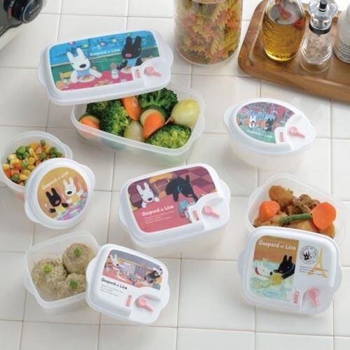 Asahi Lisa and Gaspard Microwave Food Container Set of 5 LG24