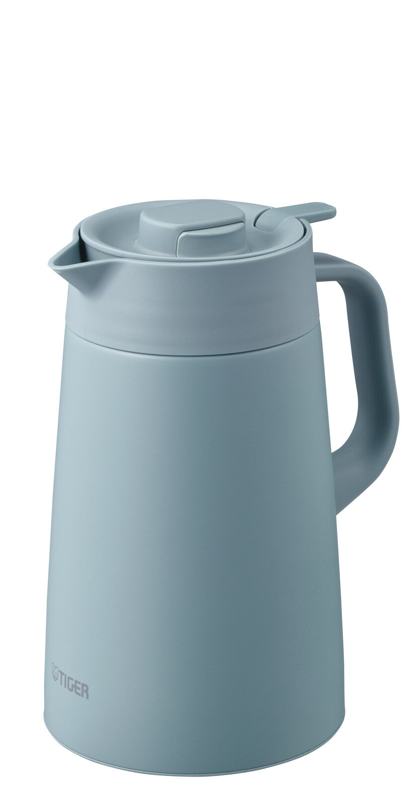 Tiger Vacuum Insulated Stainless Steel Pot Push Lever 1.2L Cloud Blue PWR-A120