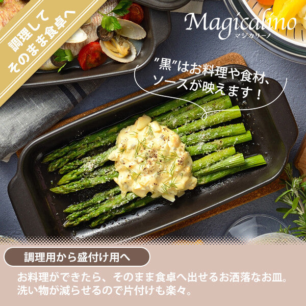 Wahei Freiz Magicarino Microwave Heating Plate 12x27cm RE-7673