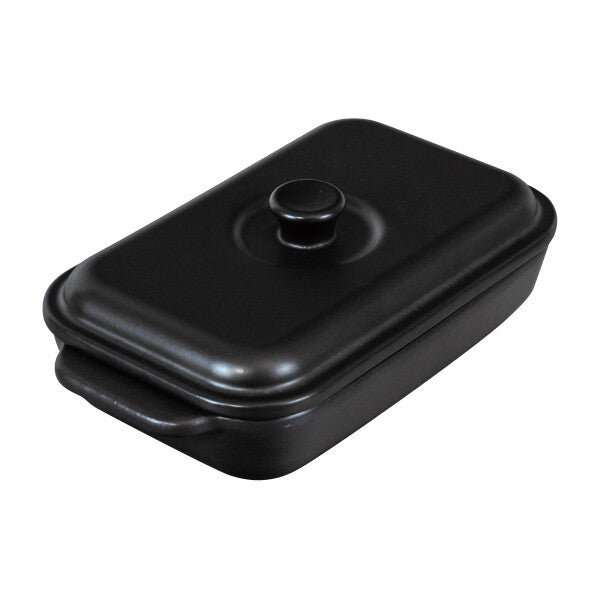 Wahei Freiz Magicarino Microwave Heating Plate with Lid 12x22cm RE-7674