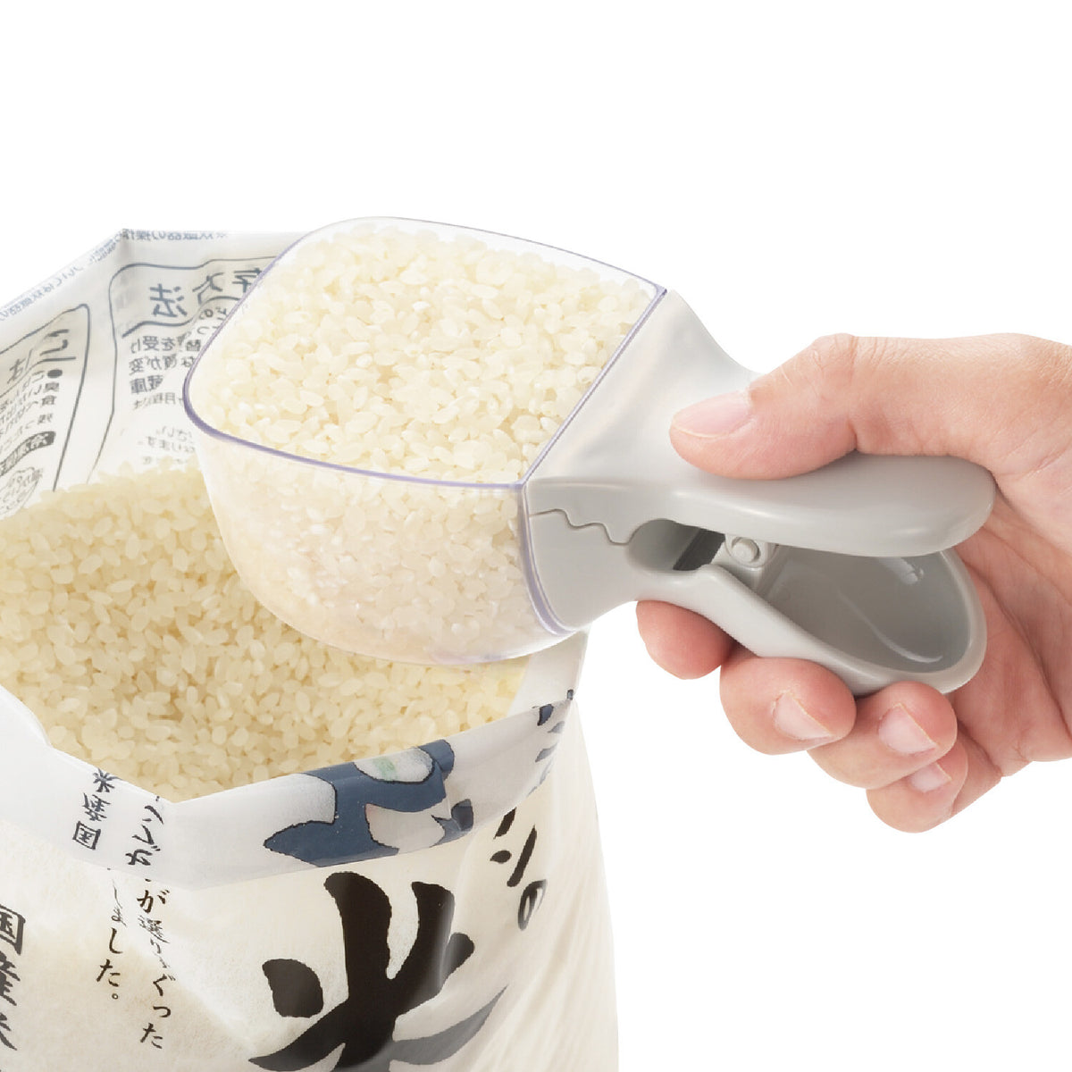 Akebono Kome Collection Clippy Rice Measuring Cup with Bag Clip