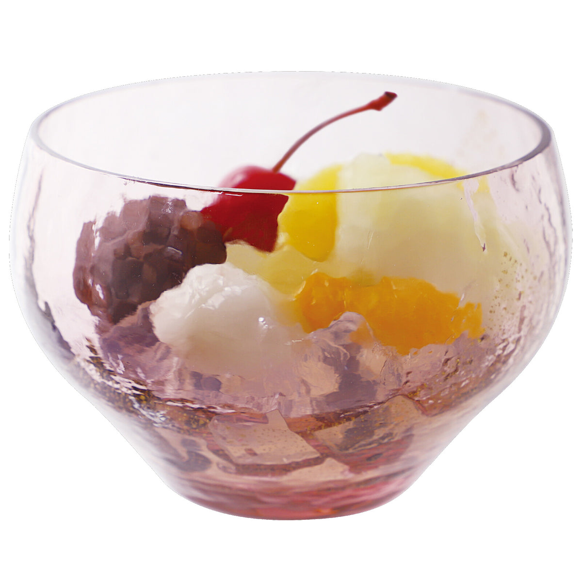 Toyo-Sasaki Glass Yachiyo Kiln Round Cup Plum Purple 10.6cm