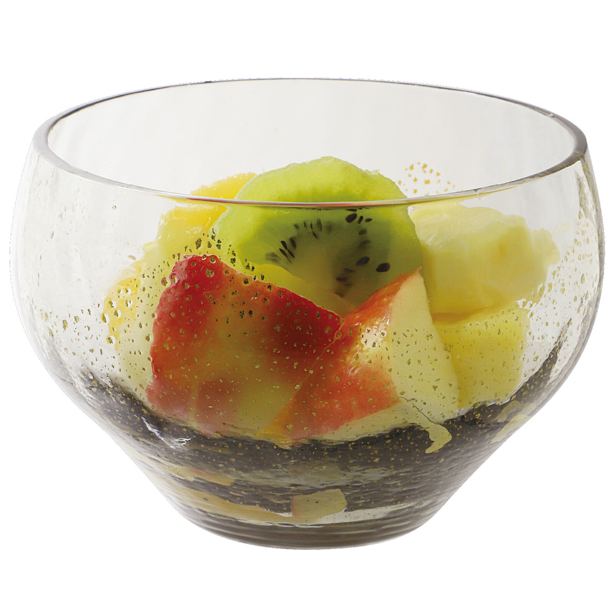 Toyo-Sasaki Glass Yachiyo Kiln Round Cup Rikyu Gray 10.6cm