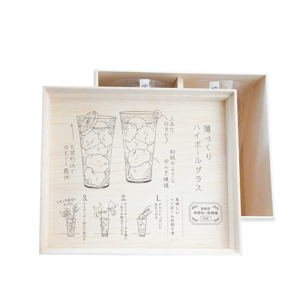 Toyo-Sasaki Glass Thin Highball Glass Set
