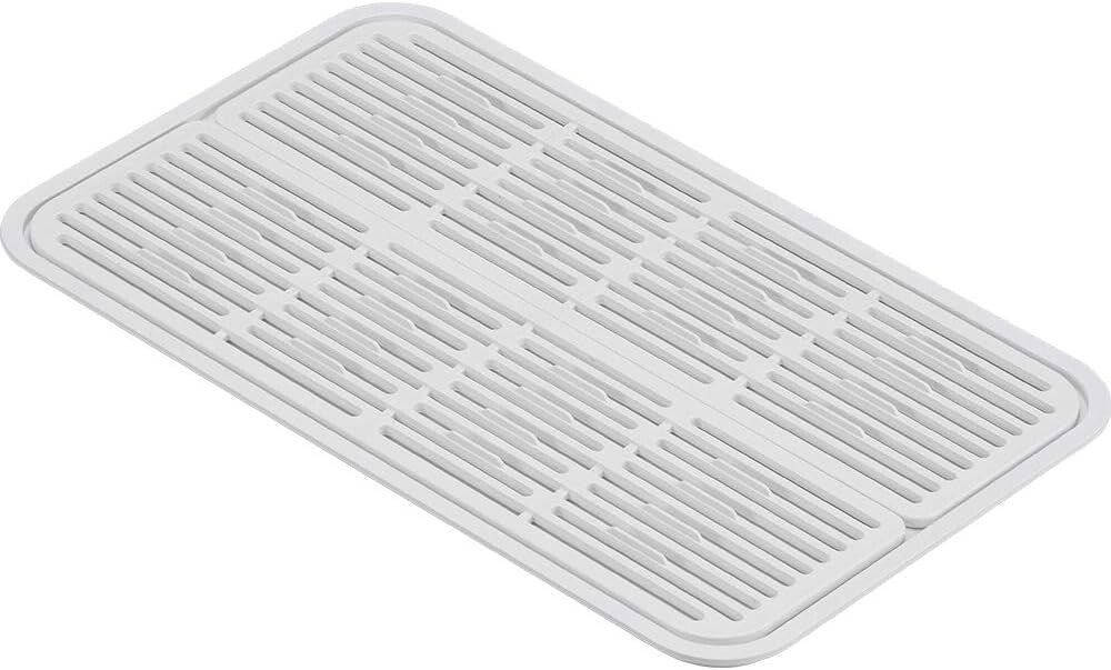 Wahei Freiz Yohaku Simple Glass Drying Tray Light Gray MG-0318