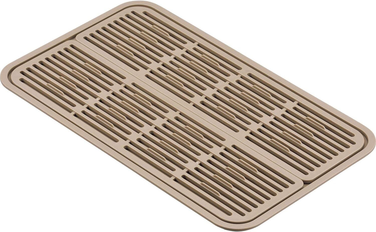 Wahei Freiz Yohaku Simple Glass Drying Tray Chocolate MG-0400