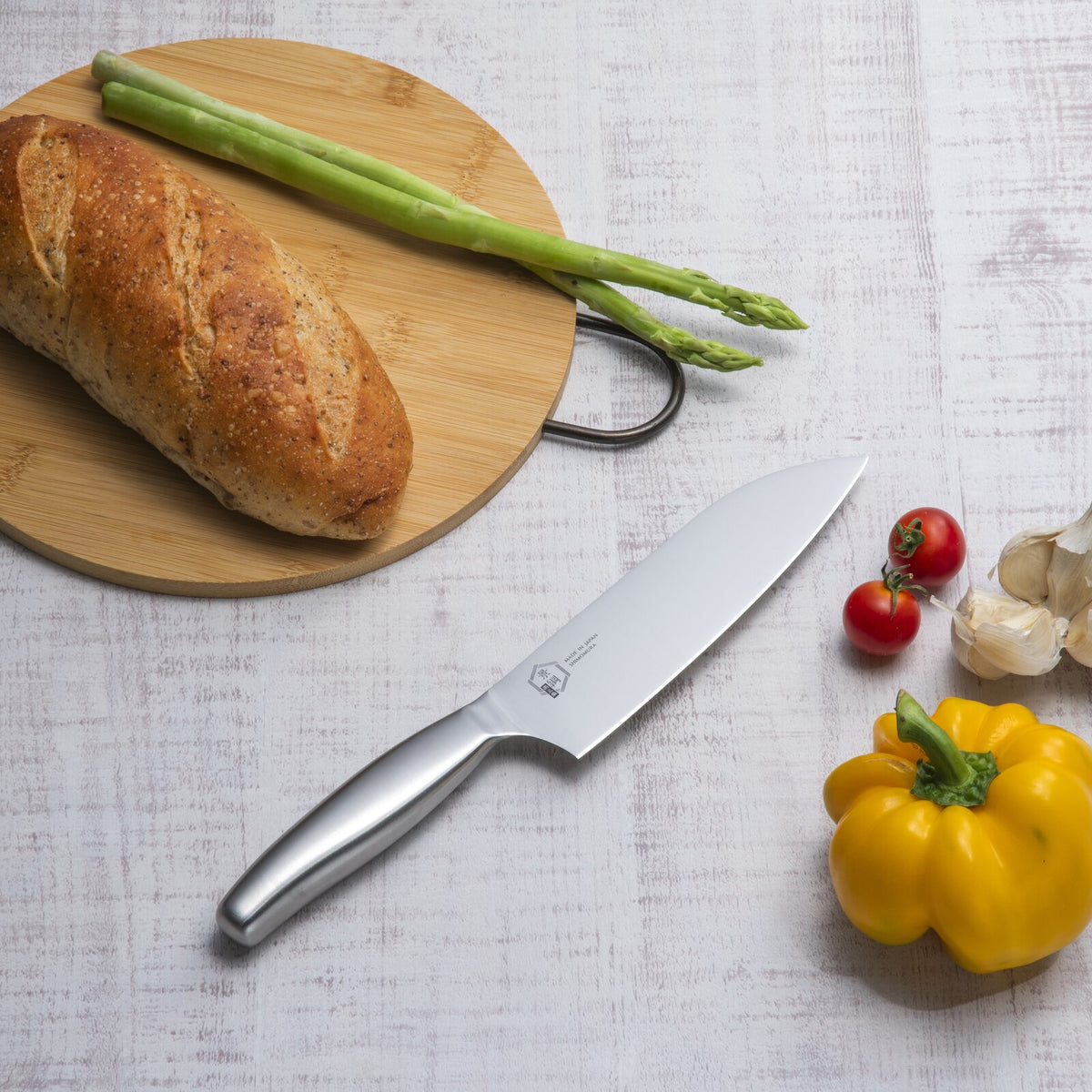 Shimomura Kagetsuna Santoku Knife 165mm Stainless Steel
