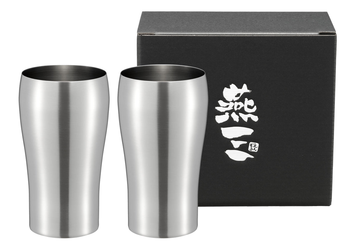 Wahei Freiz Enzo Stainless Steel Tumbler 280ml Set of 2 EM-092