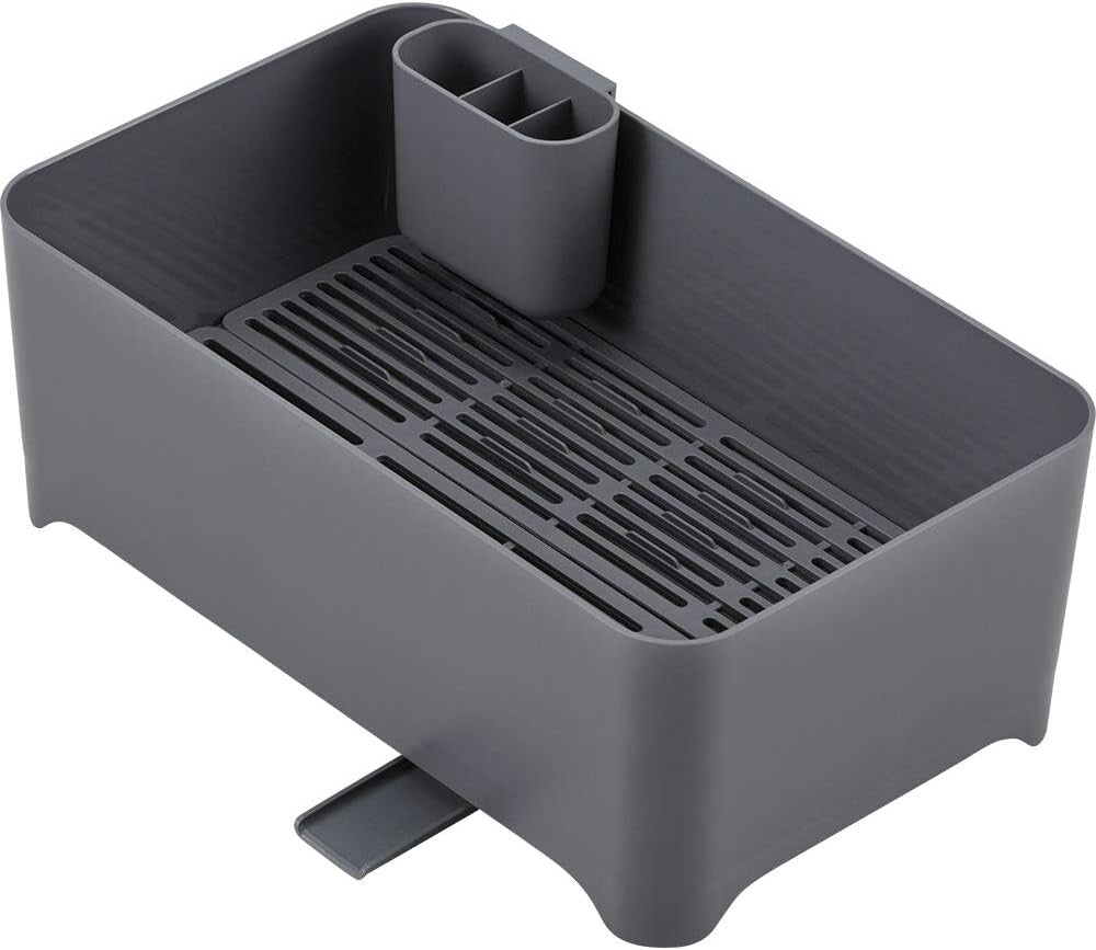 Wahei Freiz Yohaku Dish Drainer Case Doubles as Wash Tub Light Gray MG-0312