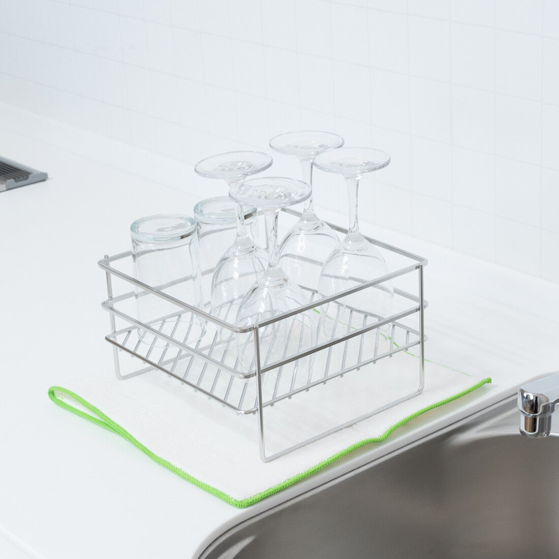 Wahei Freiz Enzo Compact Dish Drying Rack Stainless Steel EN-019