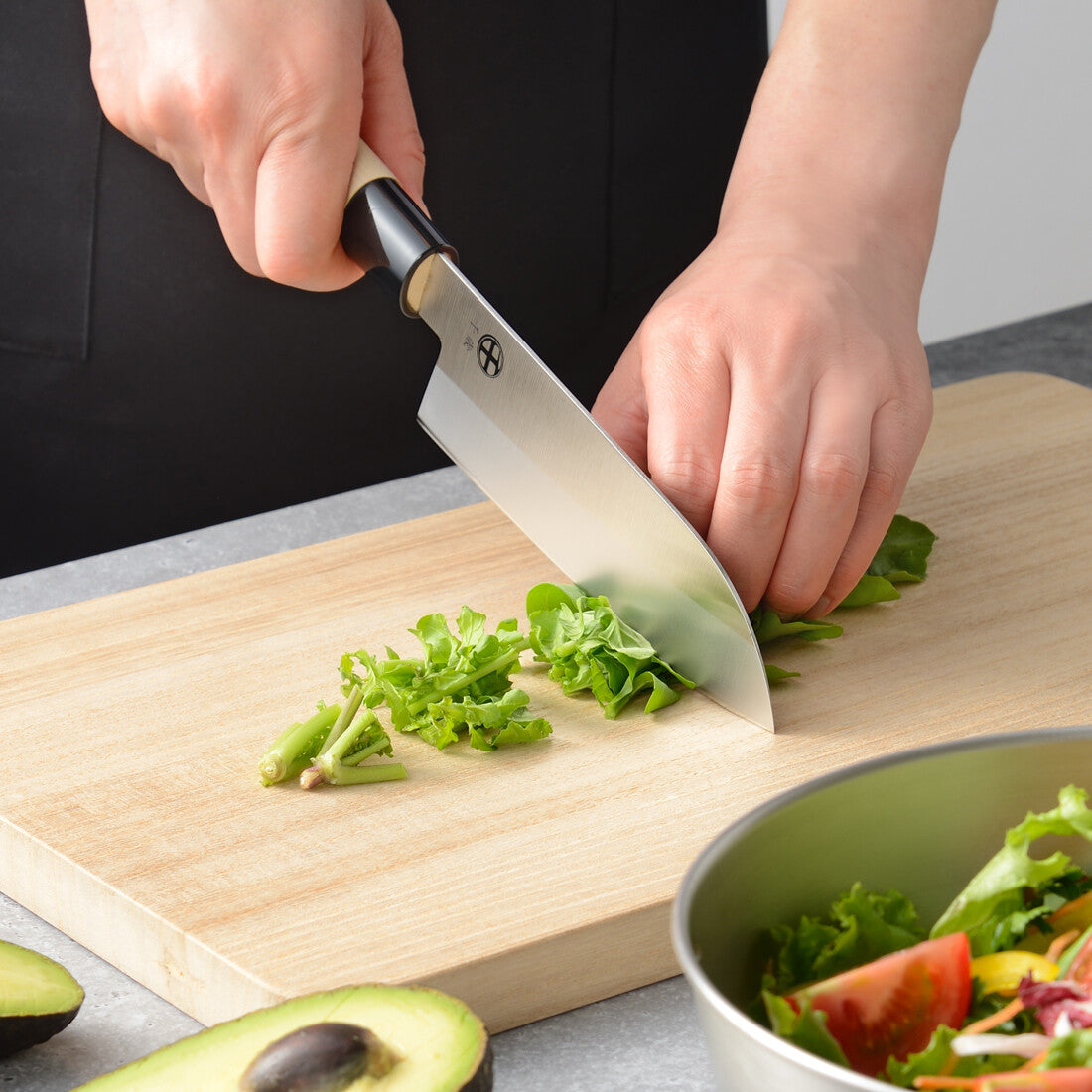 Wahei Freiz Chitose Santoku Knife Molybdenum Vanadium Steel CS-055