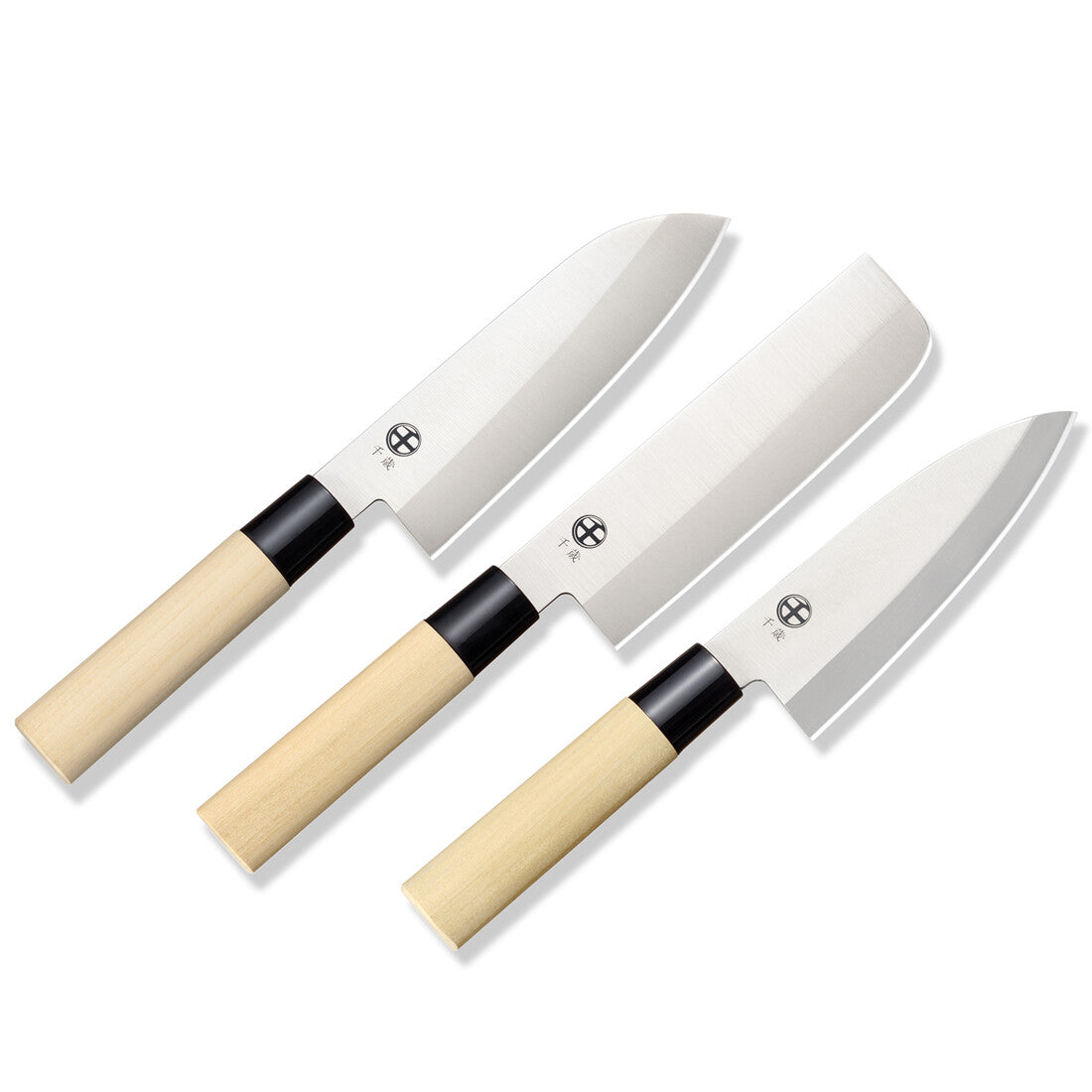 Wahei Freiz Chitose Molybdenum Vanadium Steel Japanese Knife Set of 3 CS-060