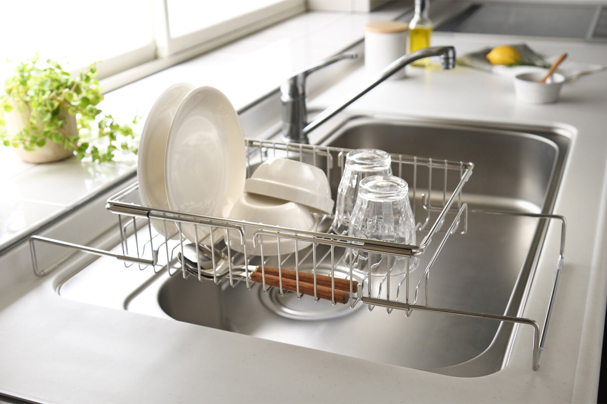 Wahei Freiz Enzo Expandable Dish Drying Rack for In or Over Sink EM-086