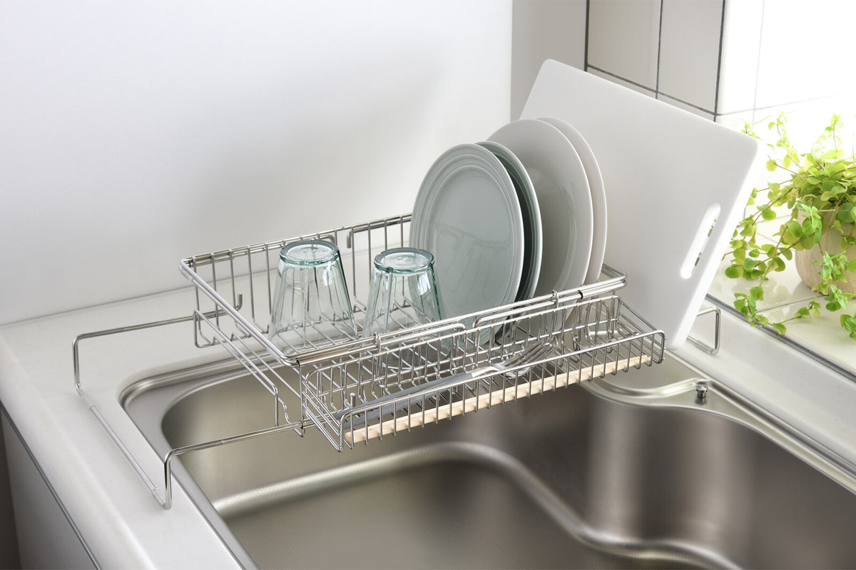 Wahei Freiz Enzo Expandable Dish Drying Rack for In or Over Sink EM-086