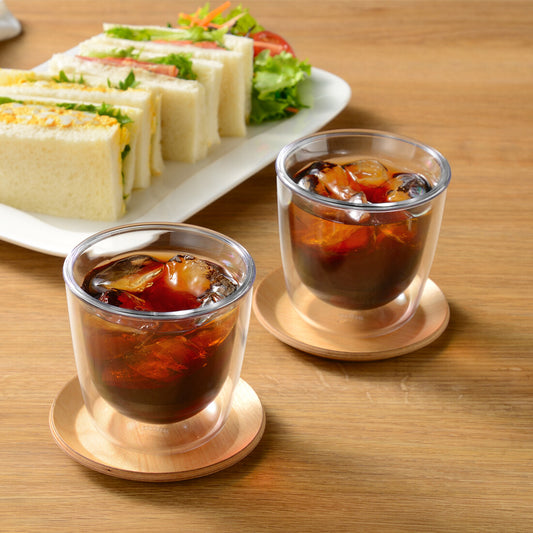Wahei Freiz Tsubame Shatterproof Double Wall Glass 340ml Set of 2 EM-102