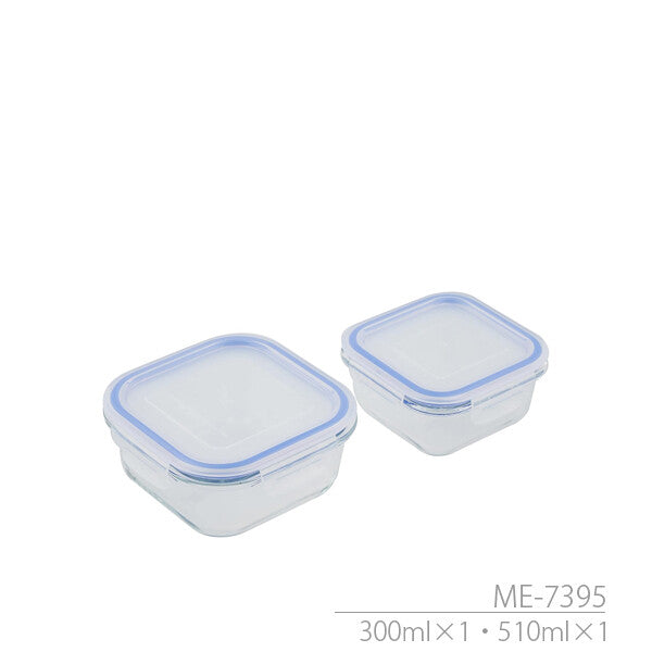 Wahei Freiz Resh Heat-Resistant Glass Container 4-Piece Set A ME-7397